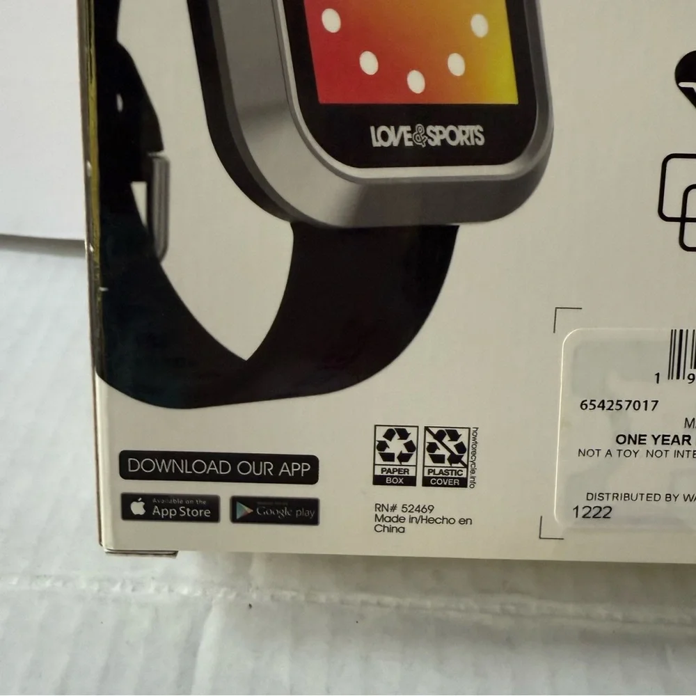 Smartwatch with Interchangeable Bands - Black,‎ Blue, Pink New